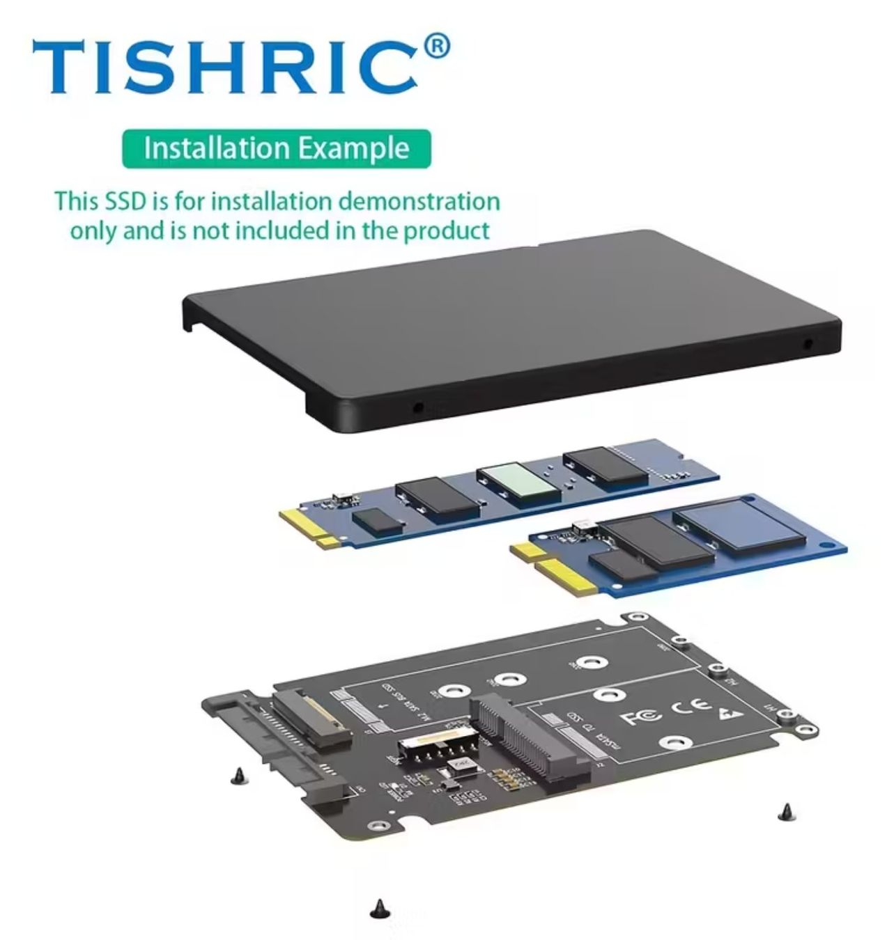 Unità & Adattatore: MSATA SSD zu 2.5 SATA3 Adapter mit Kunststoffgehäuse – Nuovo e nell'imballaggio originale da Mels venduto da Zeppelin08 6