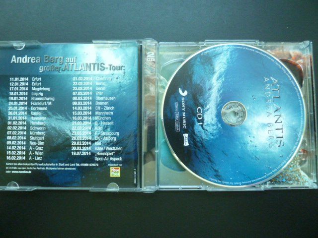CD: Andrea Berg - Atlantis  (2 CD's) – Usato da Au ZH venduto da sikoku 1