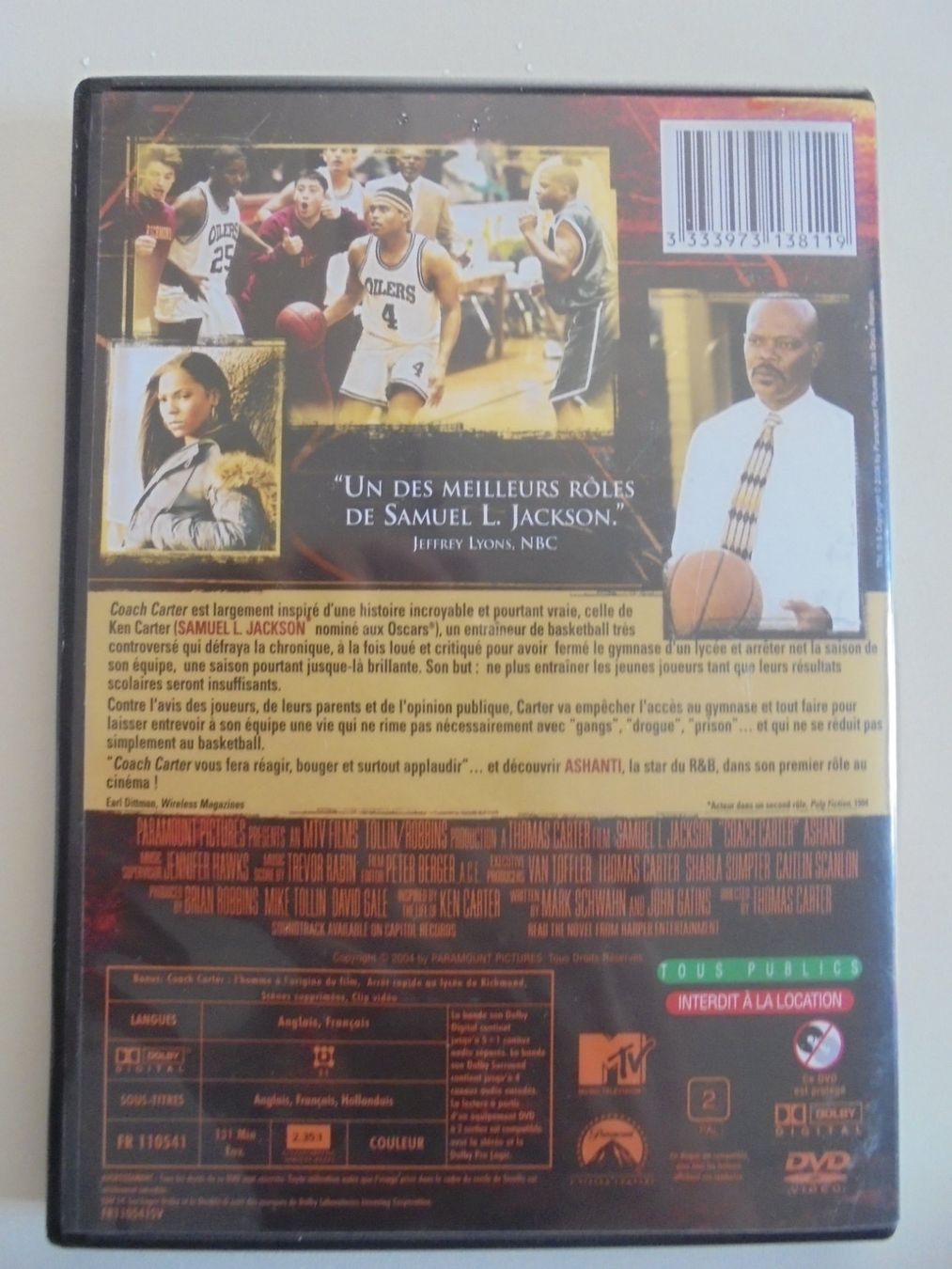 Tutti i DVDs: " Coach Carter " Samuel L. Jackson . DVD français, anglais – Usato da Crissier venduto da Promopost 1