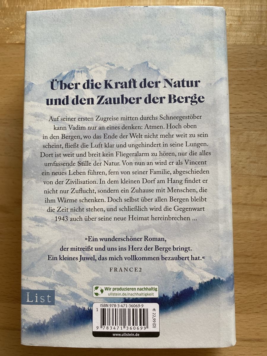 Libri: Über allen Bergen - Valentine Goby – Usato da Schwarzenburg venduto da Michellu 1