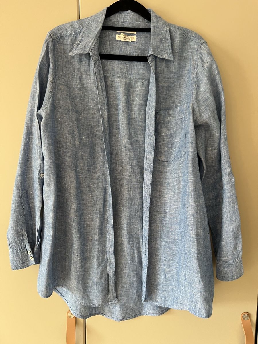Blusen: Linen shirt blue  – Gebraucht aus Zollikon von jud_cmm9