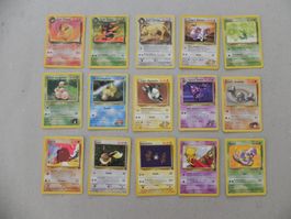 15 Pokémon Sammelkarte 1999 - 2000 mit Englischer Schrift HP