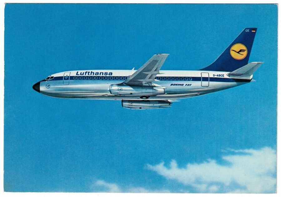 Cartoline postali: Boeing 737 City Jet Lufthansa – Usato da Frauenfeld venduto da POML