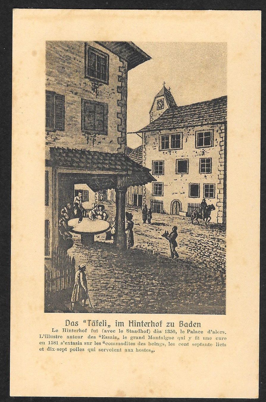 Cartes postales: Baden Das "Täfeli" im Hinterhof – D'occasion à Olten par clotaldi