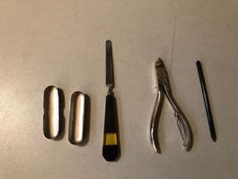 Antikes Nagelpflege Set