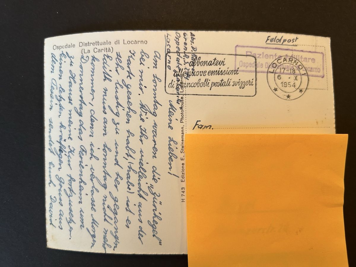 Cartoline postali: Locarno Ospedale – Usato da Fanas venduto da Alessio11 1