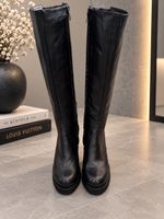 Damen Stiefel schwarz mit Schnürung und Absatz neuwertig