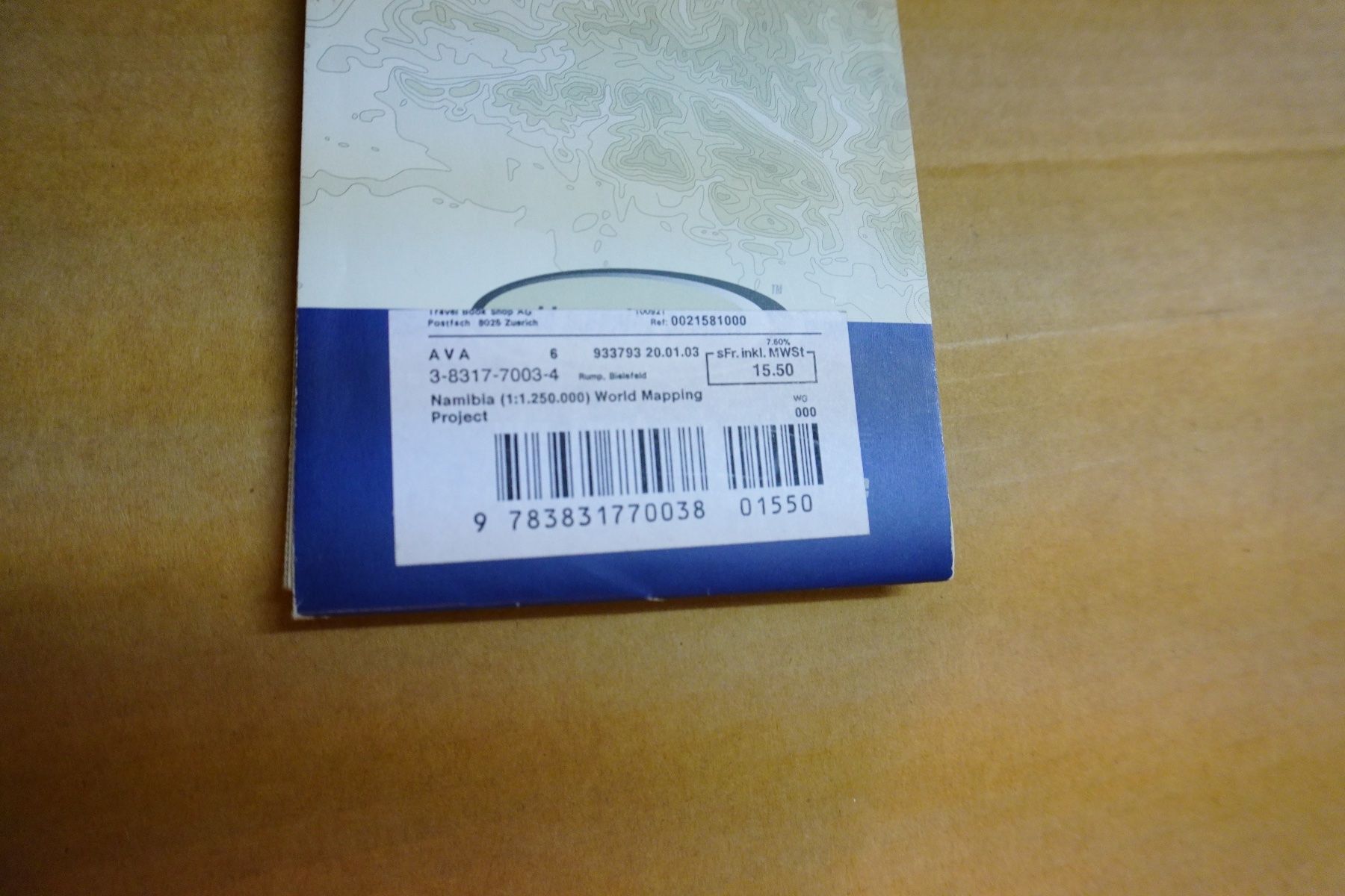 Libri: Namibia Reiseführer und Landkarte – Usato da Chur venduto da JennyAlexander 9