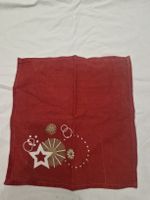 4 Weihnachts Stoffservietten Rot Gold ca. 23 x 23 cm
