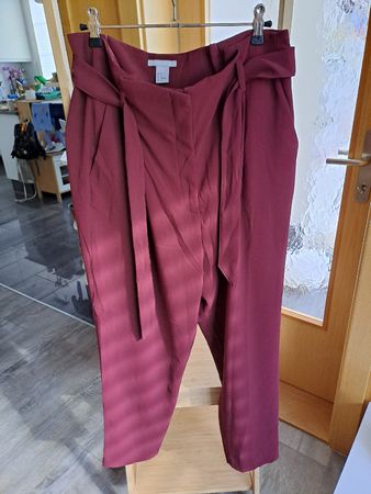 Hosen H&M weinrot Grösse 42 Damen