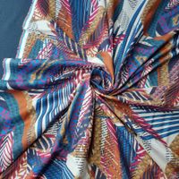 Italienischer Baumwolle Batist Stoff 1.50x1.45m Leaves