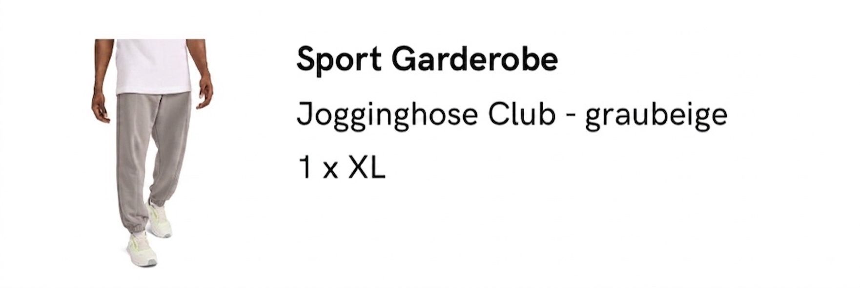 Hosen: ON Jogginghose Graubeige XL – Neu und originalverpackt aus Goldach von Anfield02