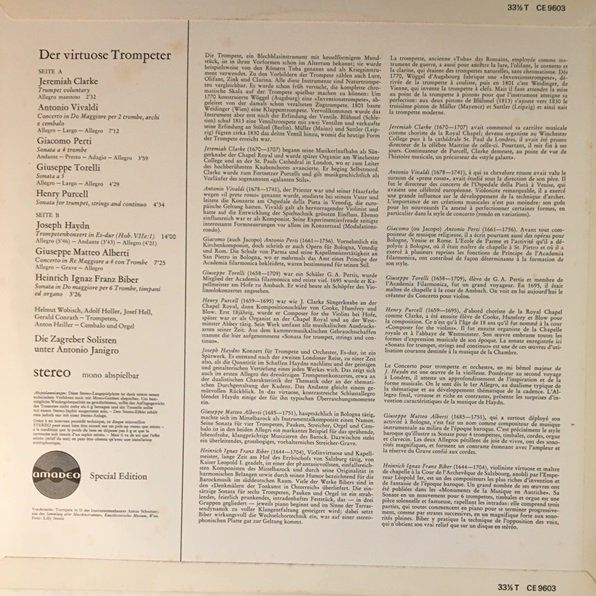Dischi in vinile: Der virtuose Trompeter (LP) – Usato da Grüningen venduto da azulamarillo_vinyl 1
