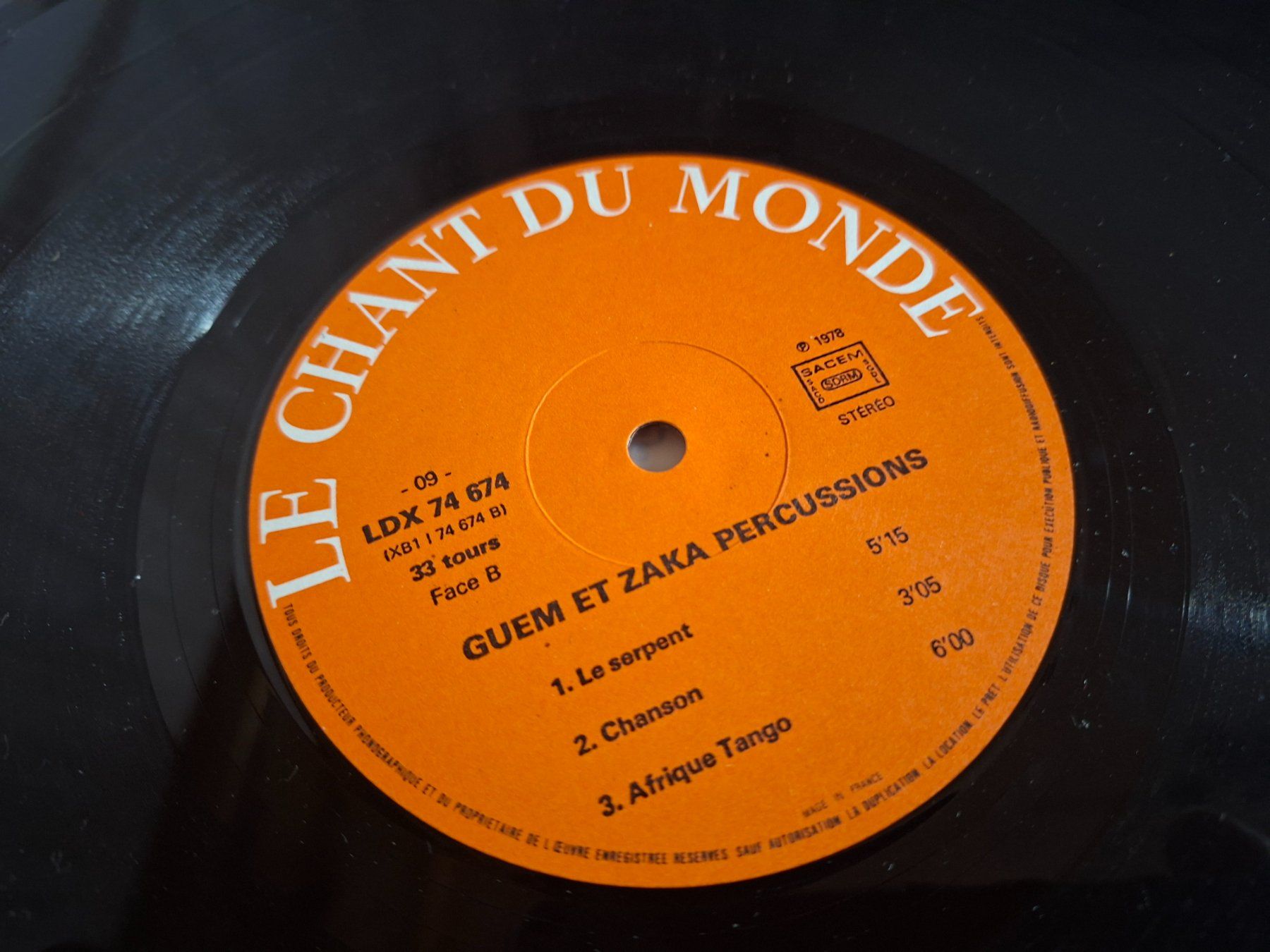 Dischi in vinile: Afro Jazz LP - Guem et Zaka Percussion – Usato da Bernex venduto da Wannabehasbeen01 4