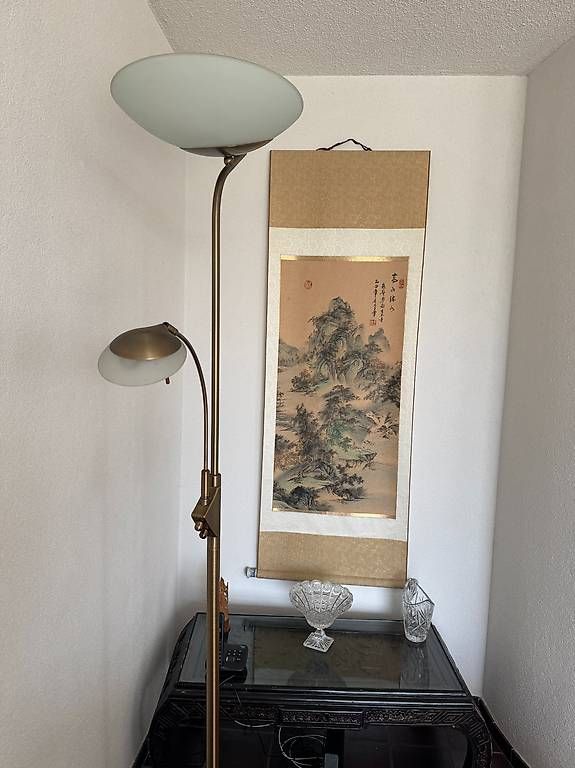 Lampade: 2 Standleuchten aus Messing, dimmbar – Usato da Bern venduto da Sunita 2