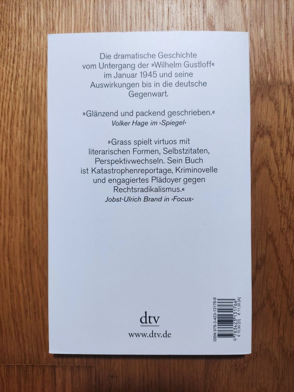 Bücher: Günter Grass - Im Krebsgang / Eine Novelle – Gebraucht aus Buchs AG von patiburgener 1