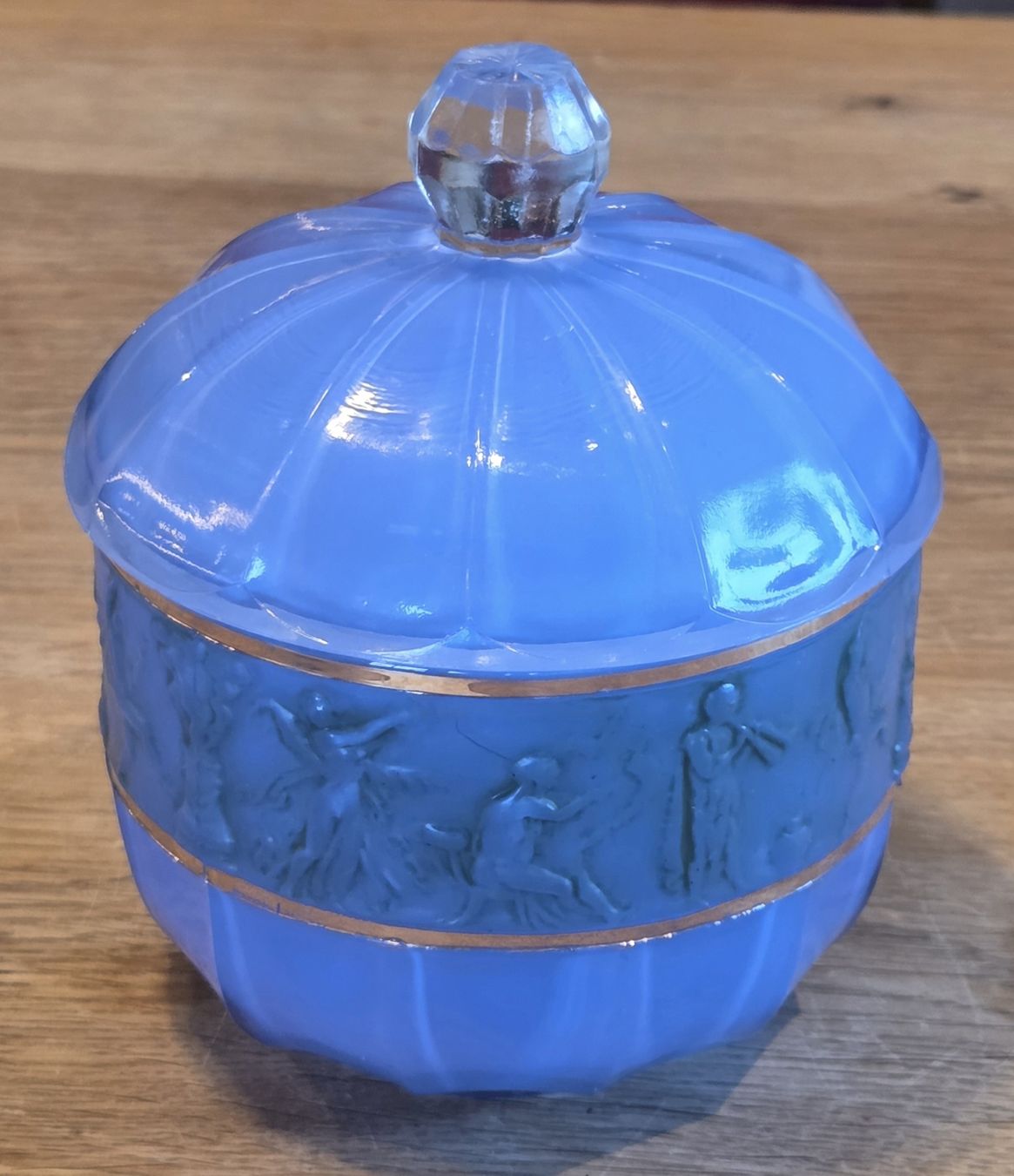 Zuccheriere: Art Déco Deckeldose Blau – Usato da Rehetobel venduto da hobirot01 4