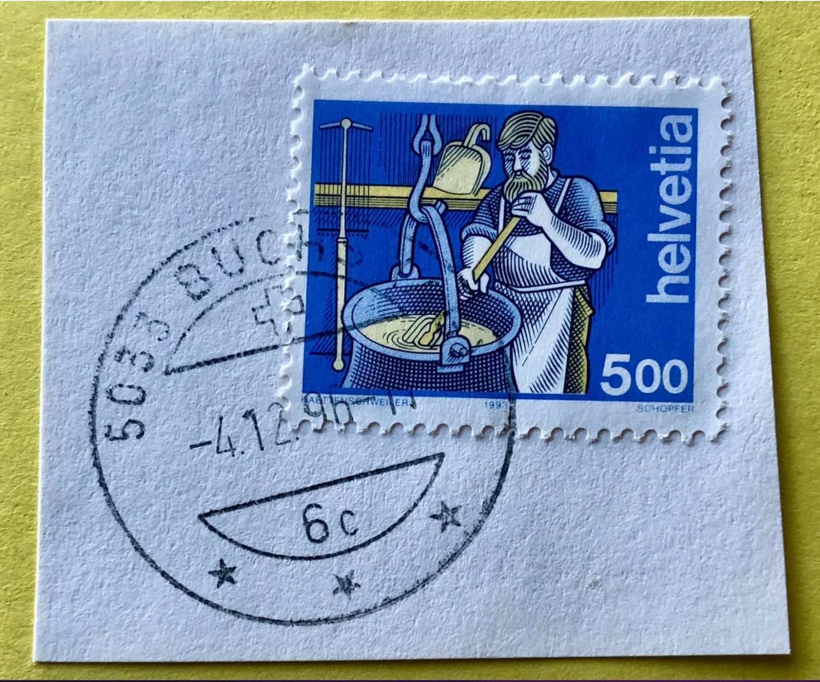 Tutti i francobolli: Nr.854 mit Stempelt Käser  Buchs(AG)    – Usato da Aarau venduto da Billa007