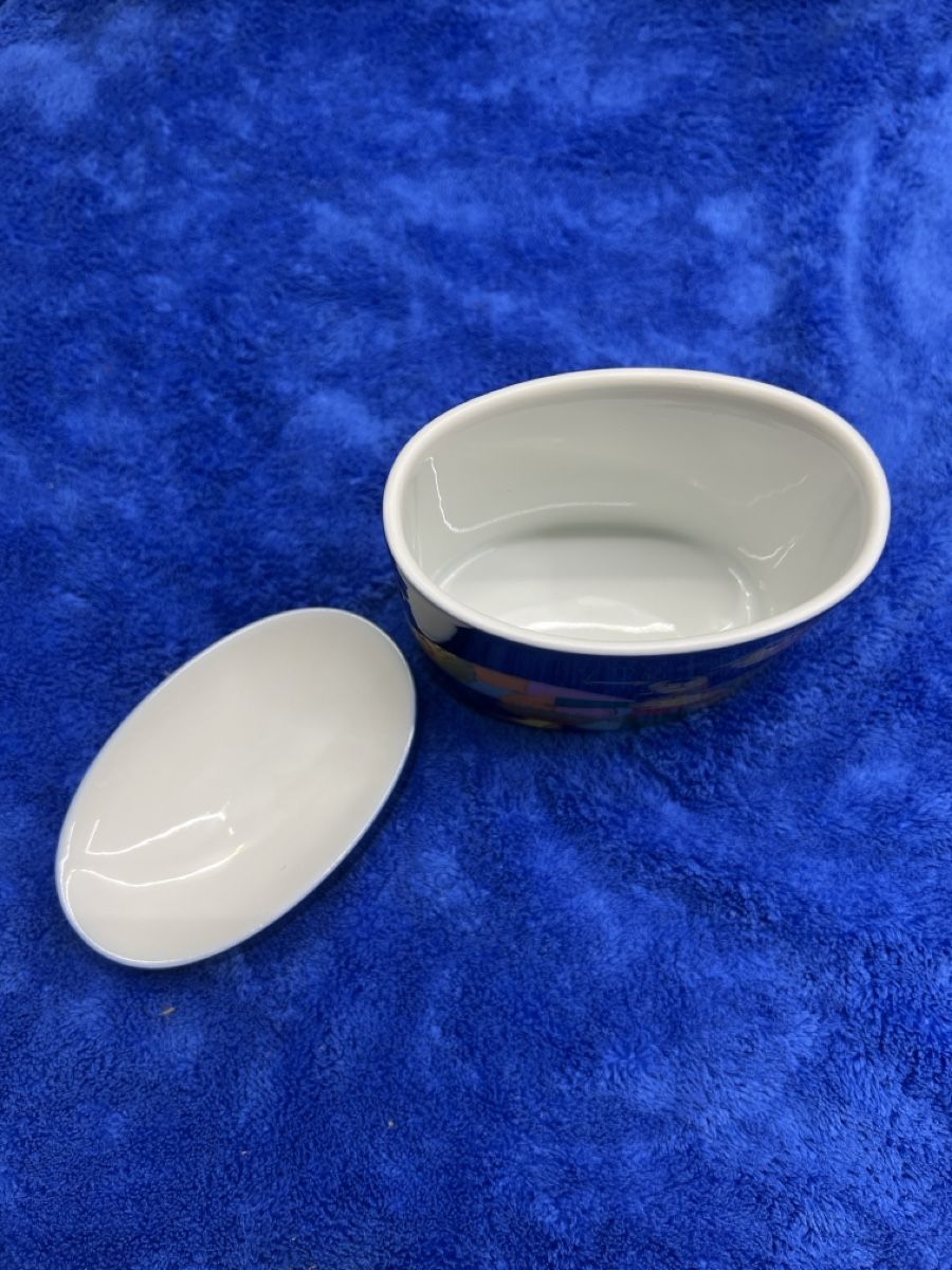 Rosenthal Zuccheriere: Rosenthal Studio-Linie Dose Björn Wiinblad, Zigarettendose – Usato da Rotkreuz venduto da Migu2012 2