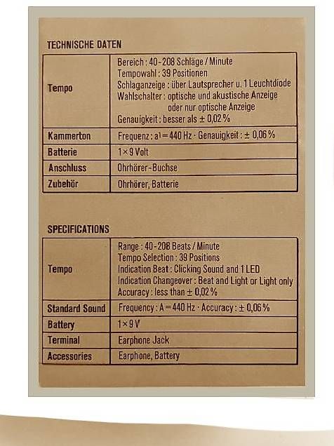 Misurare: Quartz Metronom – Usato da Torricella venduto da Djapple 1