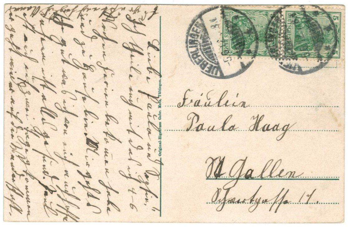 Cartoline postali: AK Überlingen Schiff  1912 – Usato da Zürich venduto da Tolima194 1
