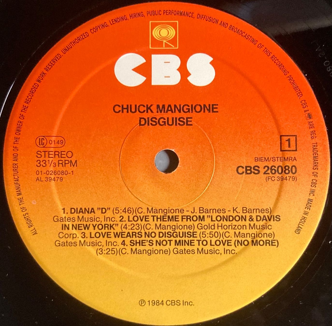 Dischi in vinile: CHUCK MANGIONE - DISGUISE – Usato da Poliez-Pittet venduto da Newtown-Records 2