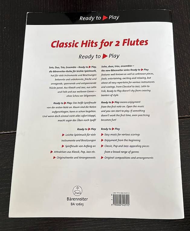 Dischi in vinile: Classic Hits for 2 Flutes  – Usato da Aigle venduto da Elphara 1