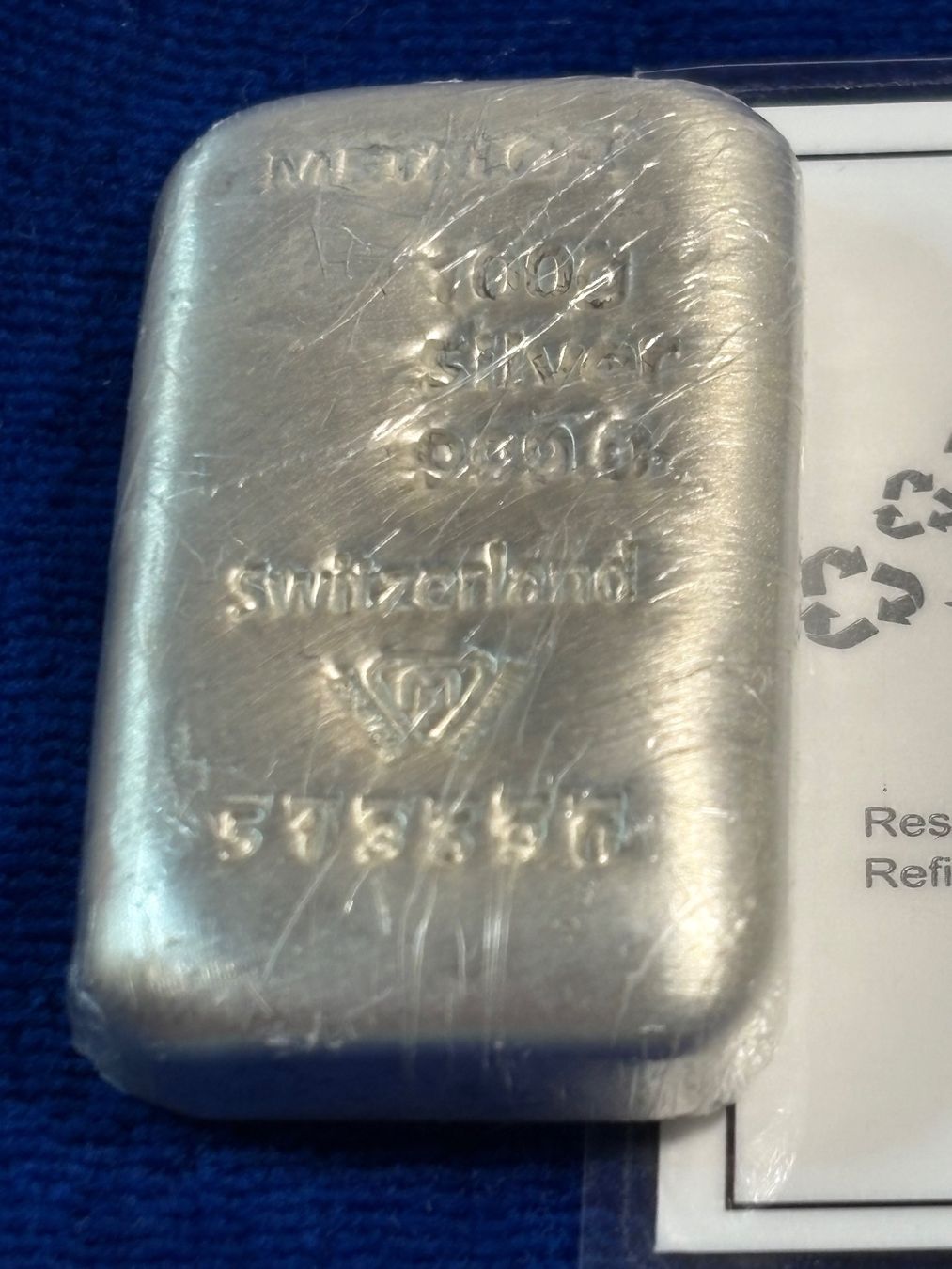 Metalli preziosi: 100 g Silberbarren 999 Silber – Usato da St. Peterzell venduto da verena40 2