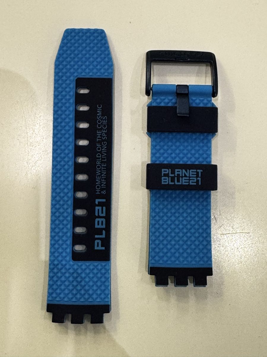 Swatch Bracciali & Braccialetti: Swatch Strap big bold Planet 21 blue – Nuovo e nell'imballaggio originale da Vevey venduto da Eiden77 1