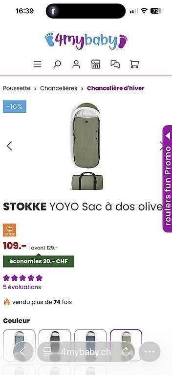 Carrozzine: Kit yoyo olive – Usato da Martigny venduto da tho_s2nk 2