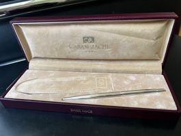 Caran d’Ache Mini-Dreh-Kugelschreiber - versilbert - Rarität