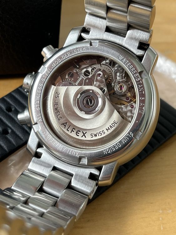 ALFEX Plum Design Chronograph Automatik Valjoux 7750 (Gebraucht