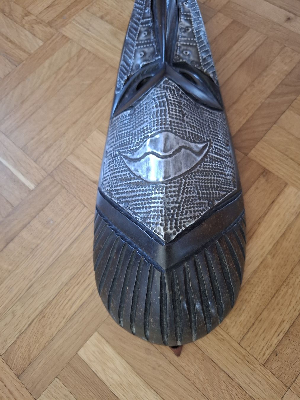 Internationale Kunst: Masque africain 37 x 11.5 cm – Gebraucht aus Moutier von Carambaaa 4