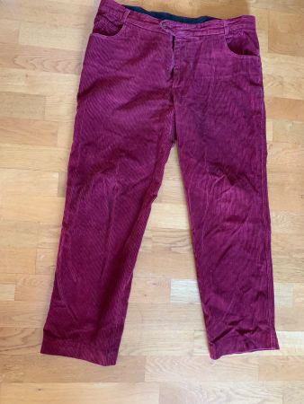 Herren Cordhose Colombo weinrot Baumwolle Gr.  54
