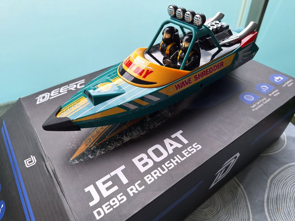 rcxperts Nouveau bateau RC sans balais entièrement proportionnel 25 km/h, grands bateaux télécommandés pour adultes, bateau de course rapide avec