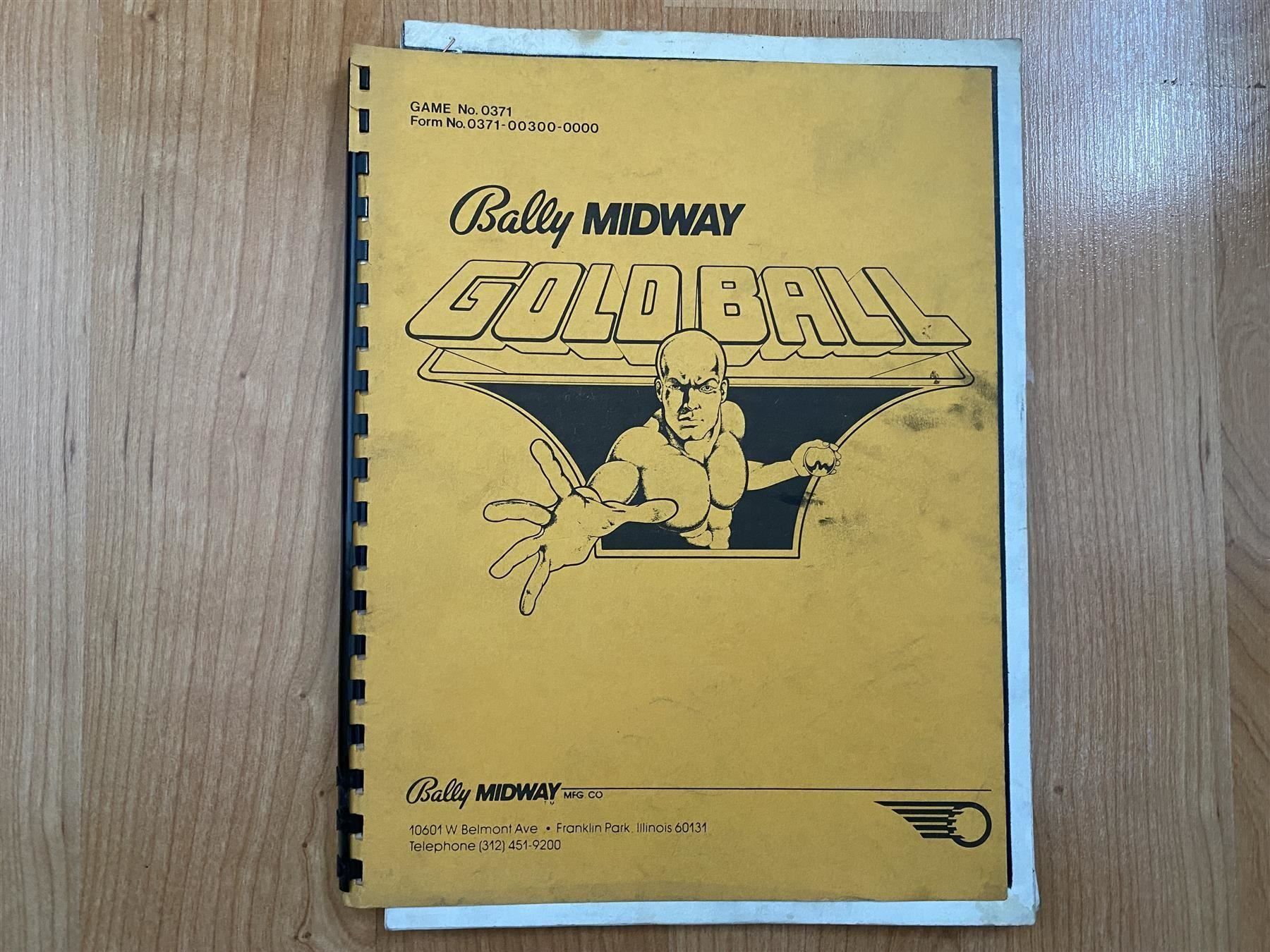 Flipper: Original Flipper Handbuch "Goldball" – Usato da St.Gallen venduto da kingsamas