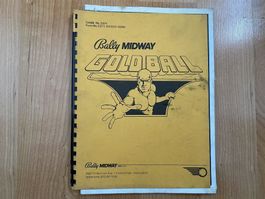 Original Flipper Handbuch "Goldball"