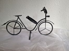 Metall Deko Fahrrad Weinflaschenhalterung
