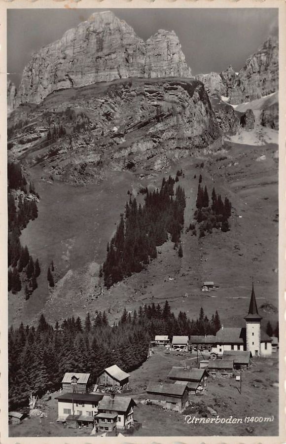 Ansichtskarten: Urnerboden, gelaufen 1955 – Gebraucht aus Frauenfeld von POML