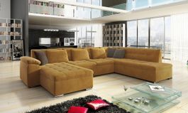 Wohnlandschaft Rechts Sofa mit Bettkasten + Schlaffunktion