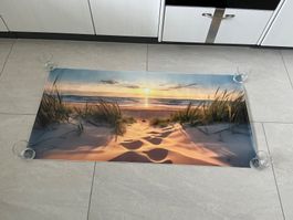 Grosses Wandbild "Sonnenuntergang am Strand" - Sommerfeel...