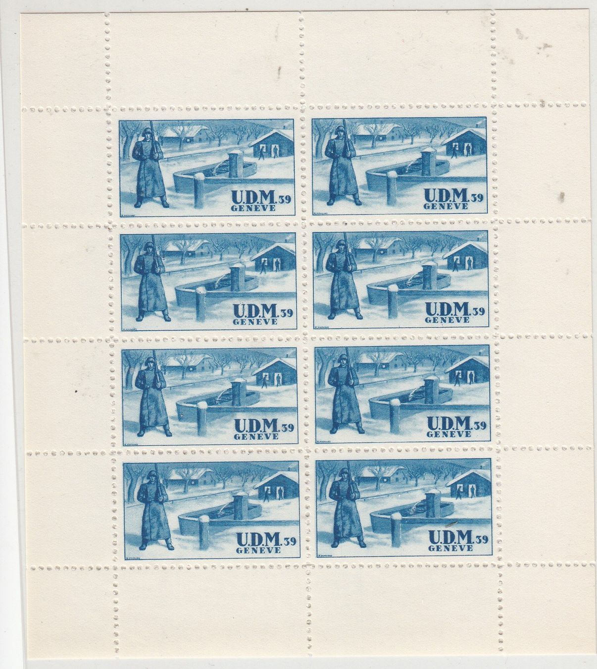 Alle Briefmarken: Udm 8A/3** union Des Mobilises Kat.100.- – Gebraucht aus Herrliberg von Lfrifda