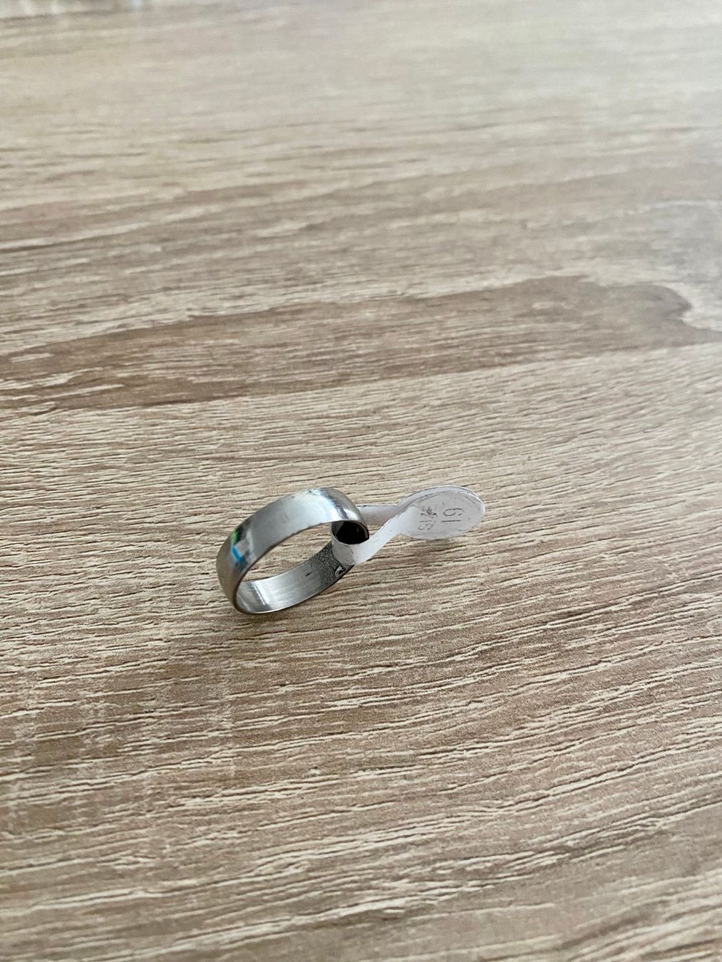 Ringe: EDELSTAHLRING SILBERFARBEN GR.19 NEU – Neu (gemäss Beschreibung) aus Bad Ragaz von Schtupsi