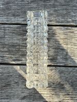 Vintage Glas Vase, Blumenvase, Dekoration, 18 cm hoch