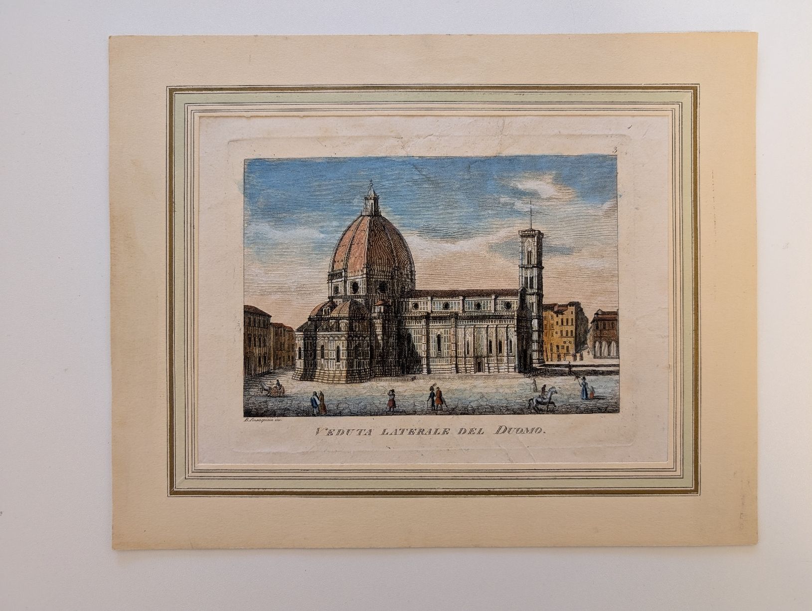 Incisioni: Antiker Farbstich Dom Florenz – Usato da Walzenhausen venduto da Patrik23