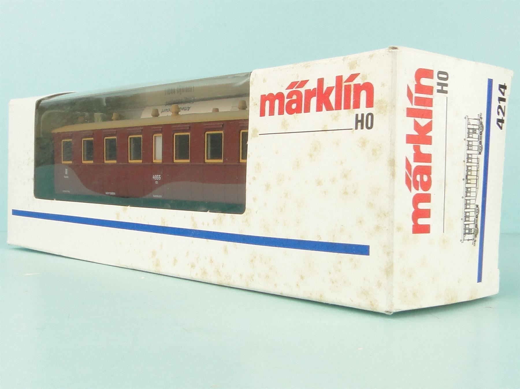 Märklin Modellini di ferrovie: Märklin 4214 Plattformwagen – Usato da Bülach venduto da cann11 4
