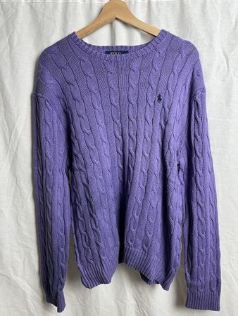 Pull torsade Ralph Lauren violet