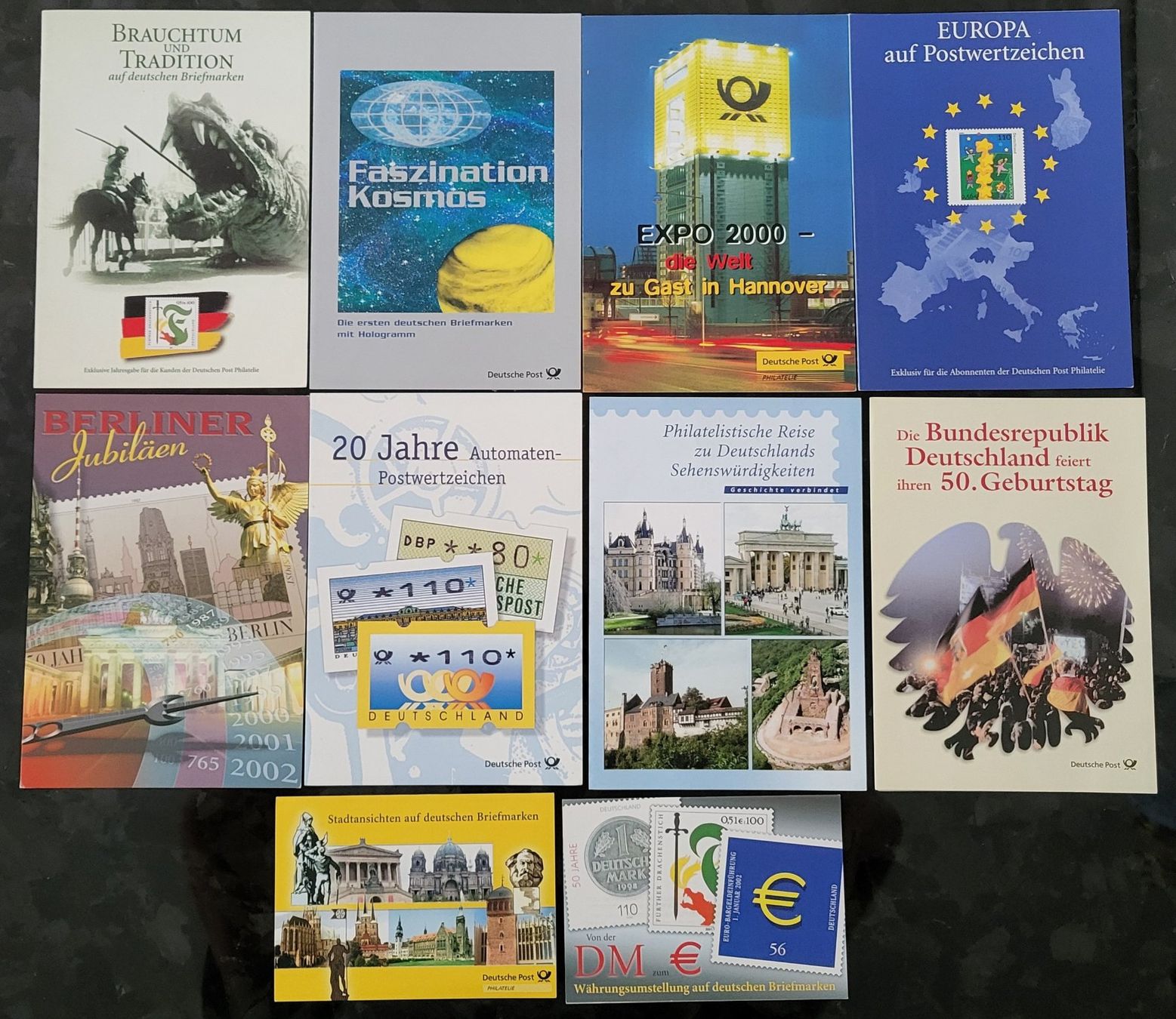 Tutti i francobolli: 10 Erinnerungsblätter der Deutschen Post – Nuovo (secondo la descrizione) da Castione venduto da Rx-stamps
