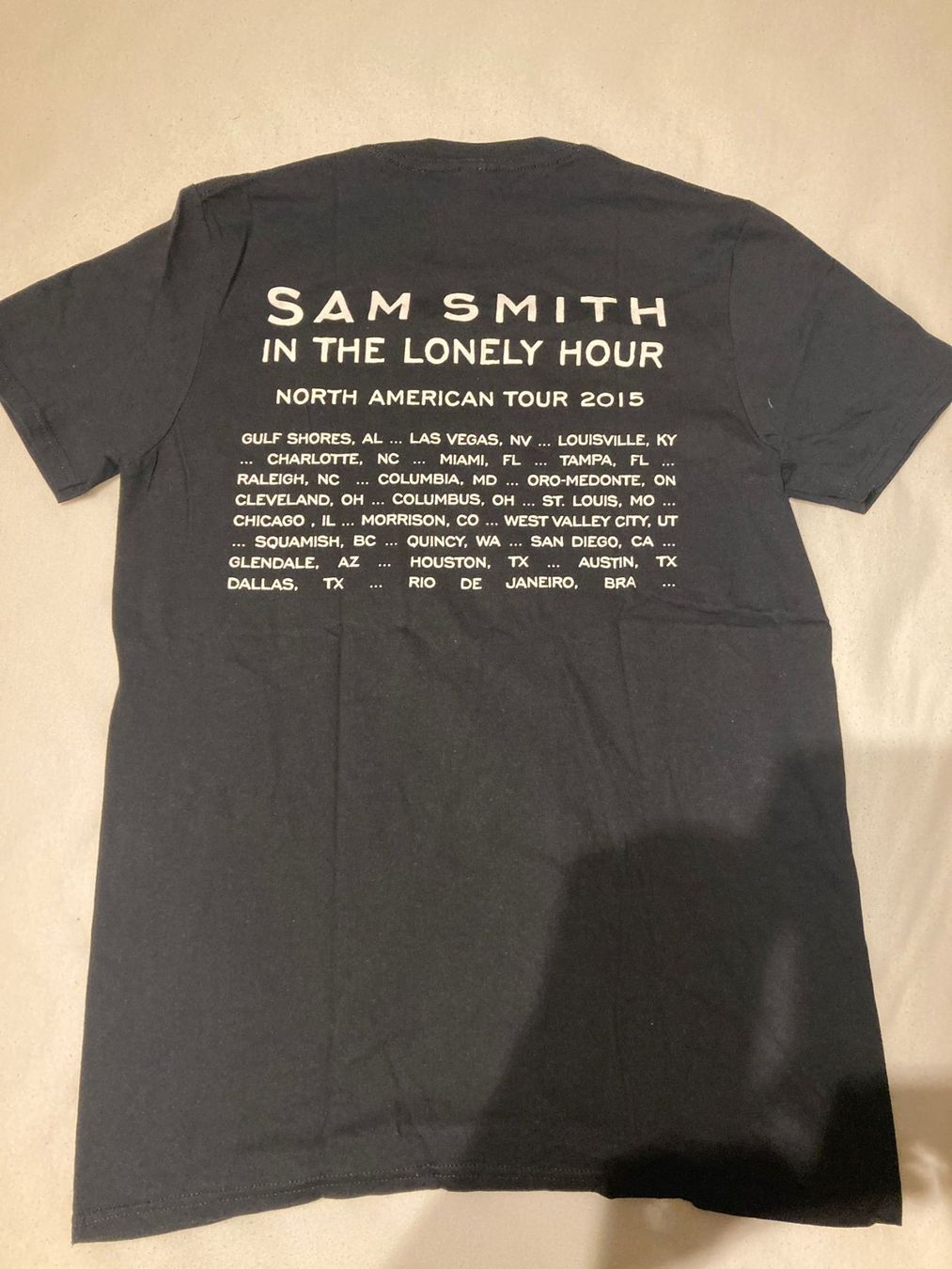 T-shirt: Sam Smith Vintage US-Tour Shirt – Usato da Flawil venduto da bridge28 1