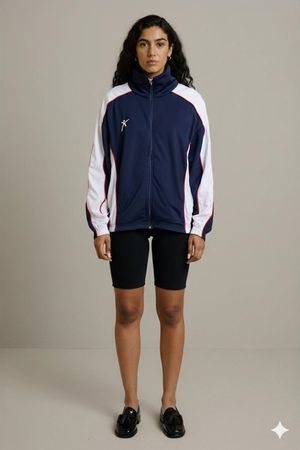Galex Trainingsjacke im italienischen Stil, Marineblau -